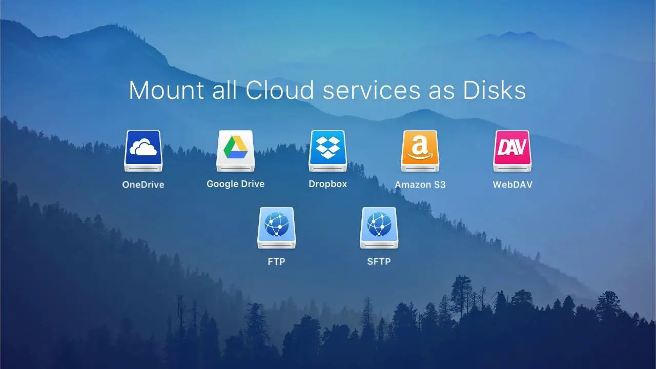 Mount cloud storage as local drive machines
